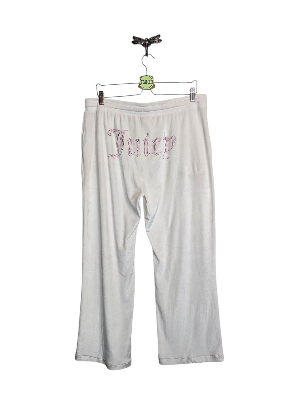 Juicy Couture Sleepwear Rhinestone Logo Wide Leg Lounge Pants Velour XL